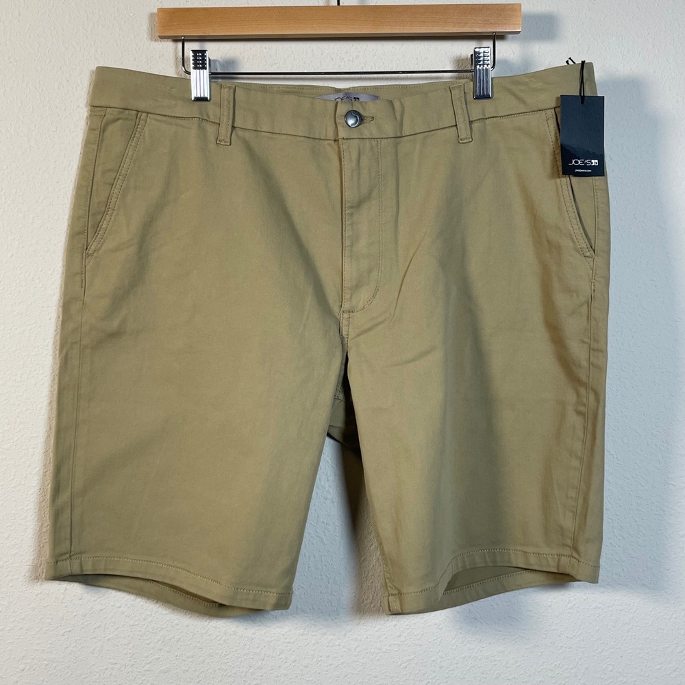 Joe's Jeans Trouser Shorts Mens 38 Tan Khaki NWT Chino‎ Casual Summer Classic